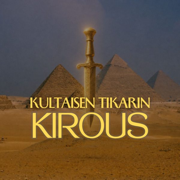 Kuvassa havainnekuva Kultaisen tikarin kirous murhamysteeri pelin kannesta