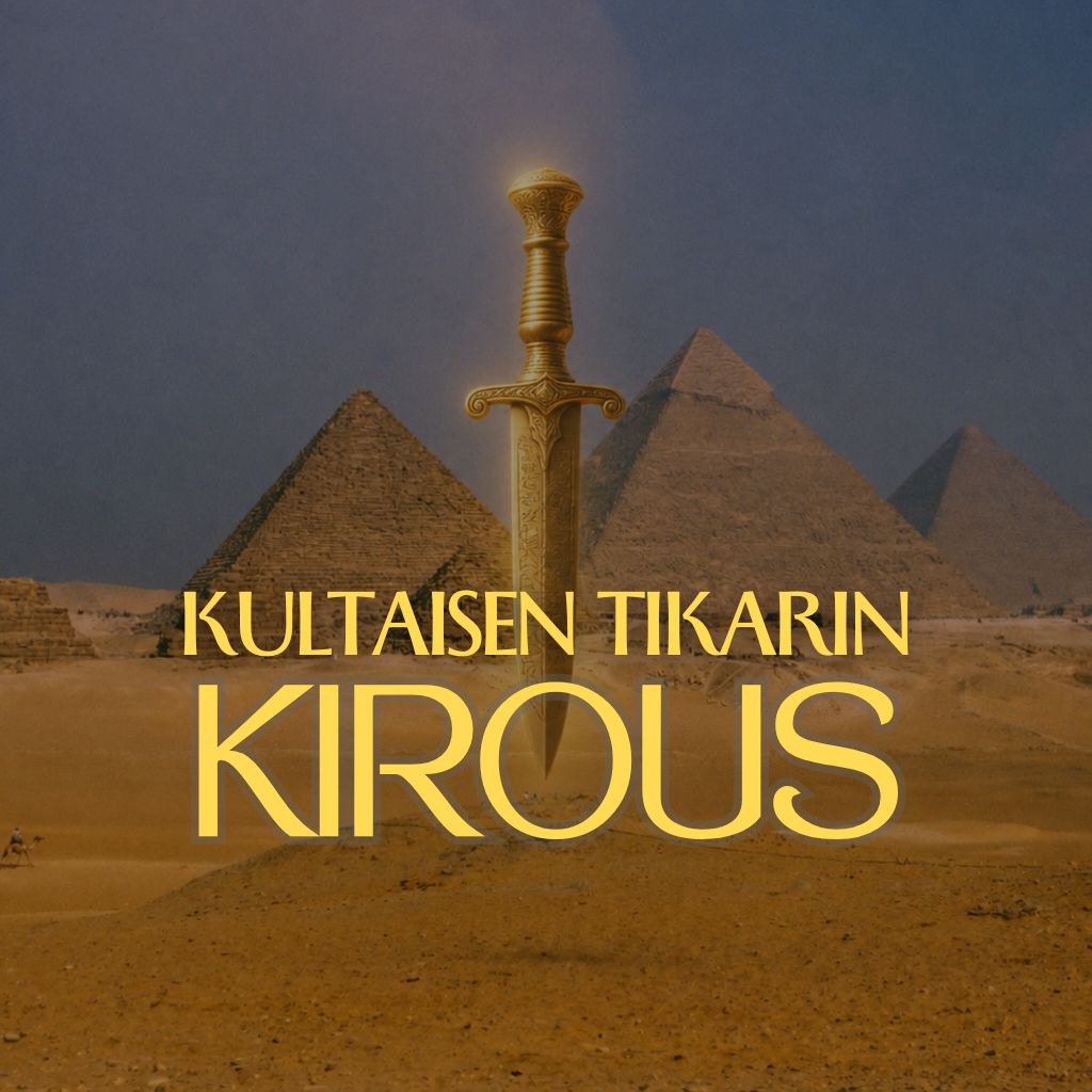 Kuvassa havainnekuva Kultaisen tikarin kirous murhamysteeri pelin kannesta