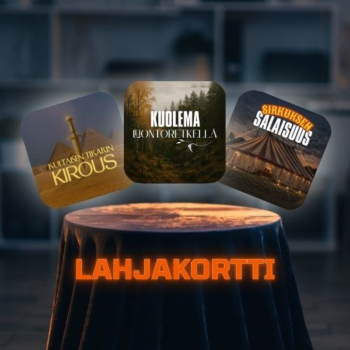 Johtolangan lahjakortilla annat unohtumattomia hetkiä murhamysteeripelin parissa.