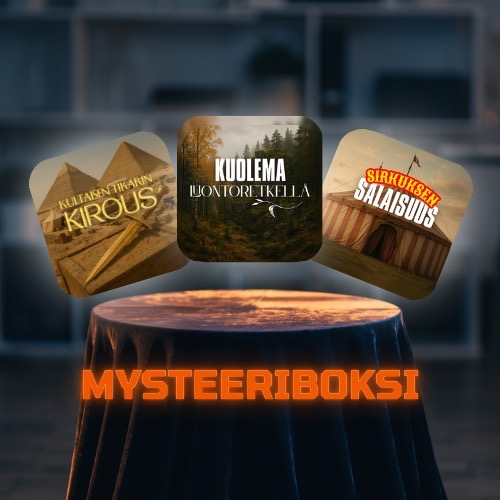 Mysteeriboksissa saat kaksi murhamysteeriä edullisemmalla hinnalla. Tilaa, ylläty ja ratkaise!